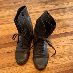 Steve Madden Leather Combat Boots